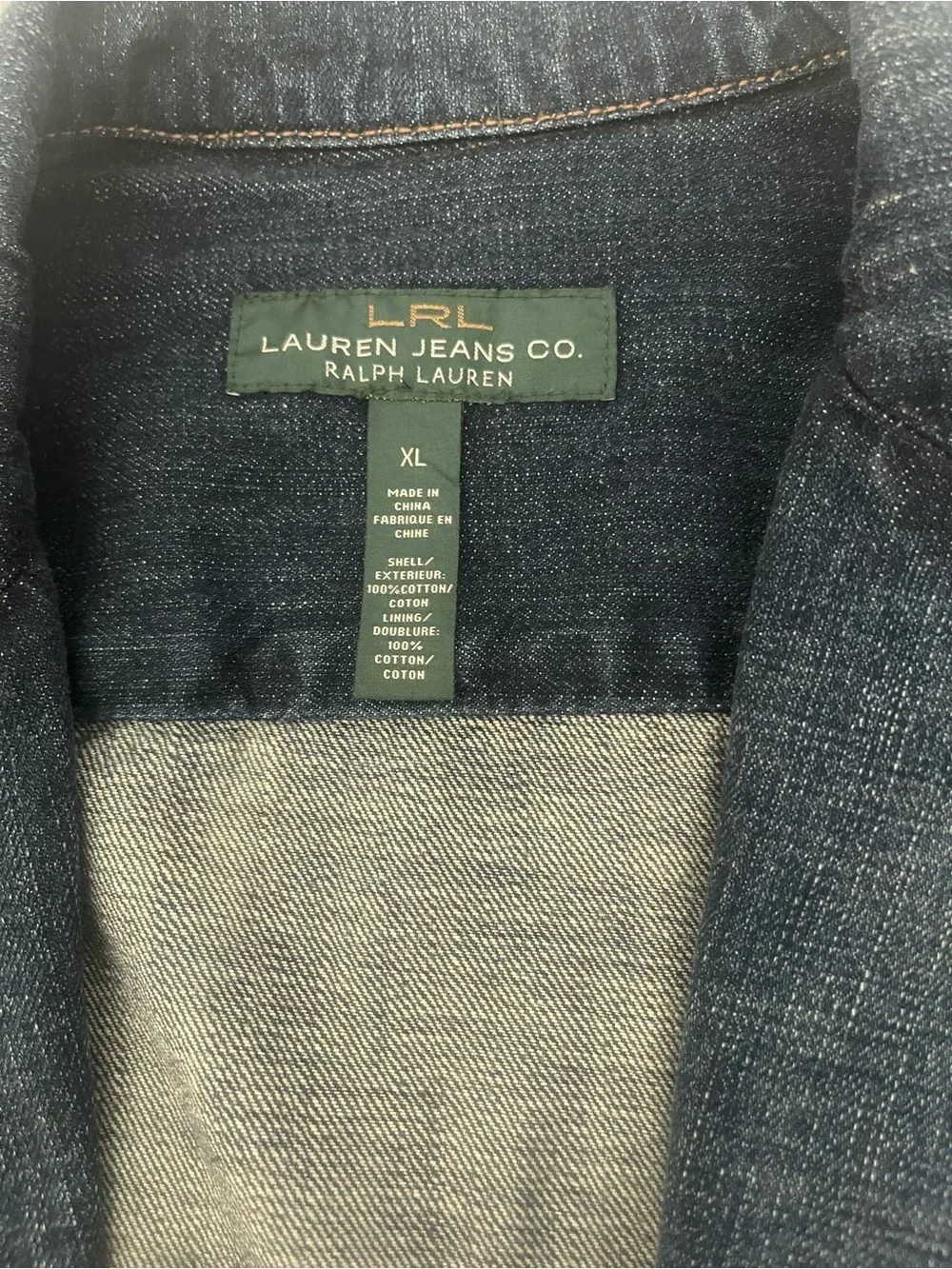 Ralph Lauren Dark Indigo Denim Jacket - Picture 3 of 3